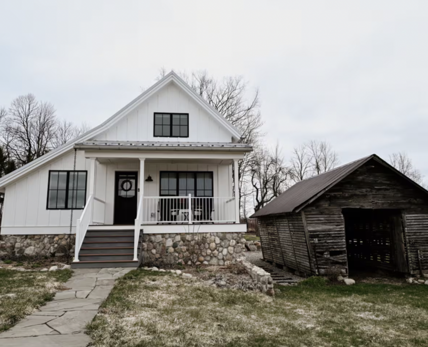 the granary vacation rental at North Farm, a Leelanau County vineyard