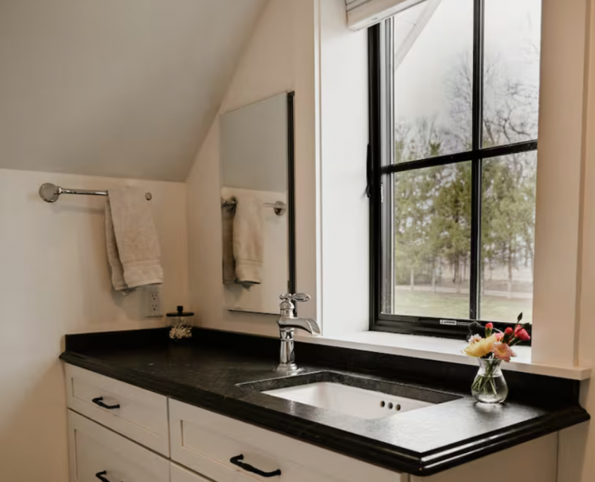 bathroom at the granary